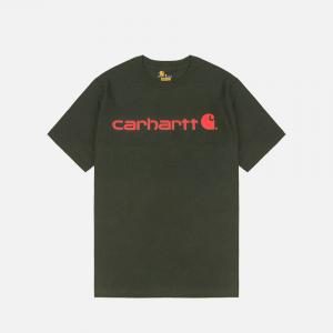 (K195) 그래픽 로고 반팔티 PEAT ORANGE (G21)